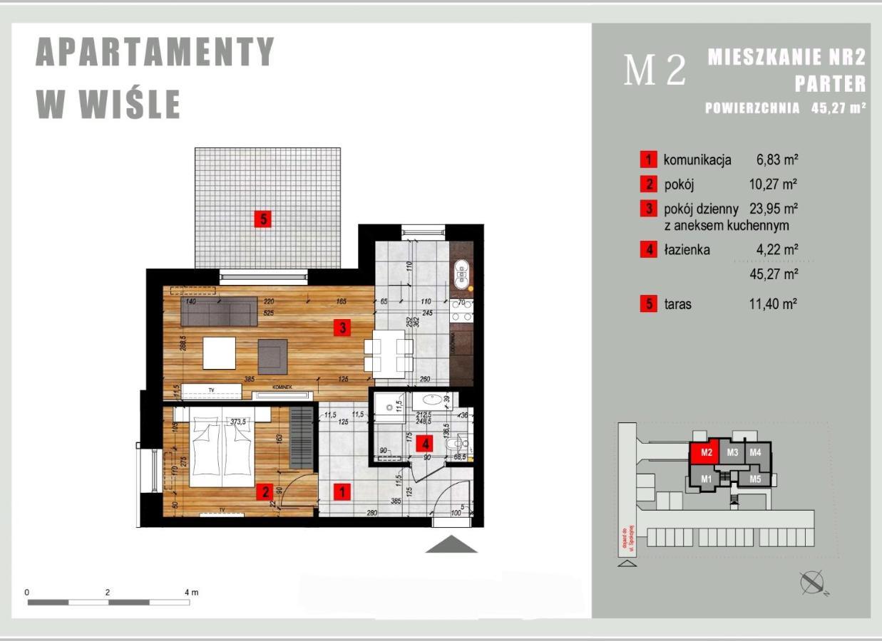 Apartament Wislanskie Skije エクステリア 写真